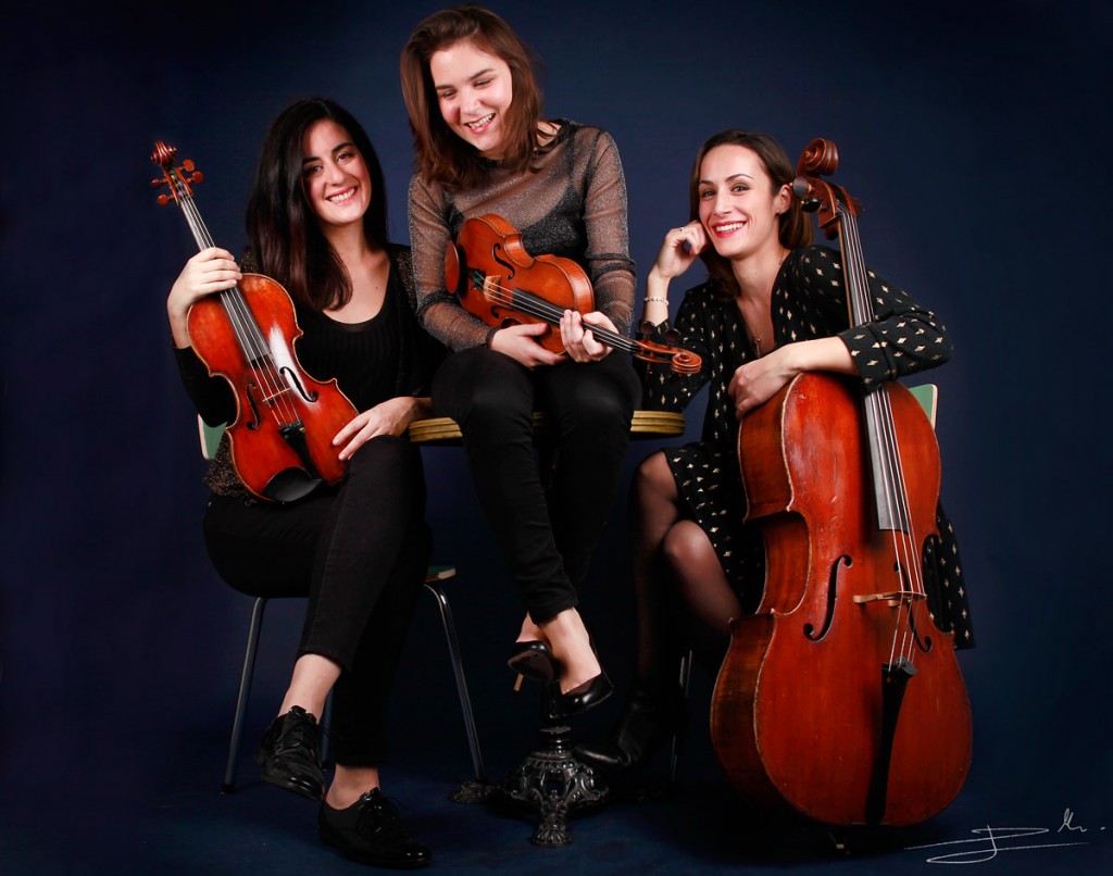 Le Trio Klimt (Sonia Moshnyager, alto - Lucile Podor, violon - Julie Sevilla Fraysse, violoncelle) © Jérémie Dumbrill